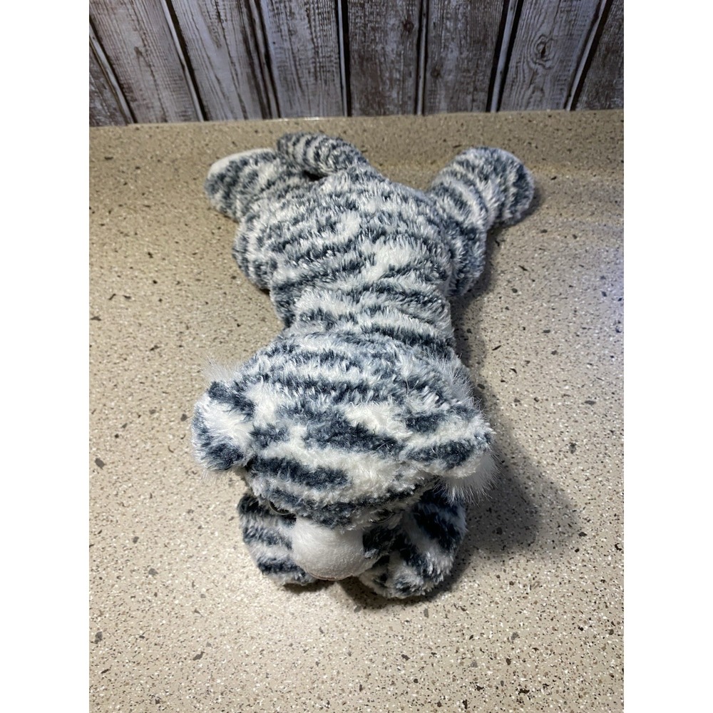 Busch Gardens White Tiger Plush 15" Stuffed Animal Aurora Blue Eyes Laying Gift - Picture 5 of 9